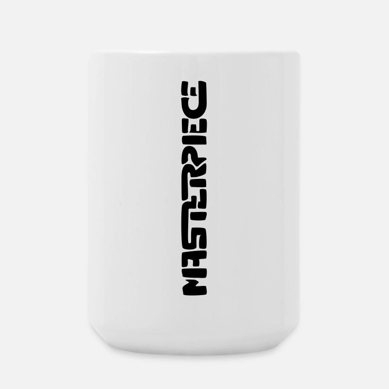 Masterpiece (vertical) - Large Mug 440 ml - white