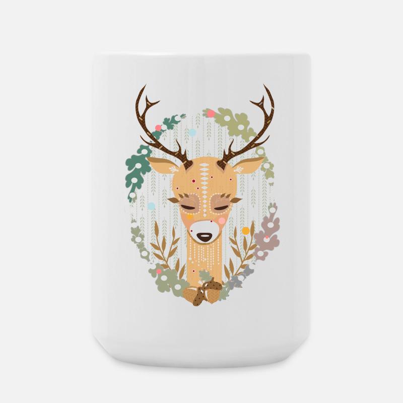 A deer in the forest - Large Mug 440 ml - white