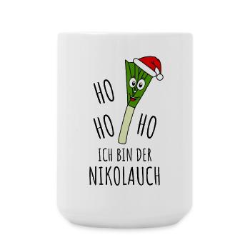 Nikolauch Ho Ho Ho Ich bin der Nikolauch - Große Tasse 440 ml - Weiß - Vorne