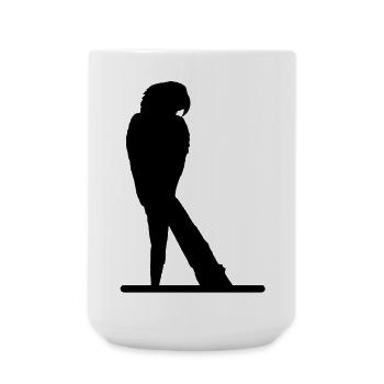 Papagei - Große Tasse 440 ml - Weiß - Vorne