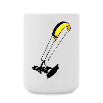 Kitesuf flex - Große Tasse 440 ml - Weiß - Vorne