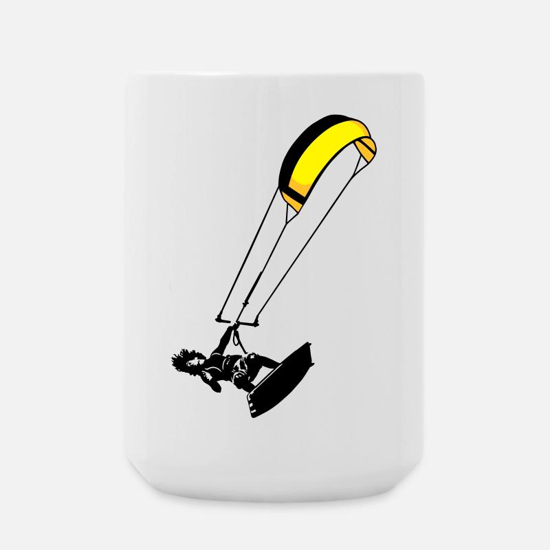 kite-surf - Große Tasse 440 ml - Weiß