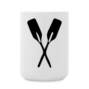 2 paddles - Large Mug 440 ml - white - Front