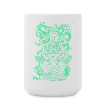 Figure de Bouddha - Grande tasse 440 ml - blanc - Devant