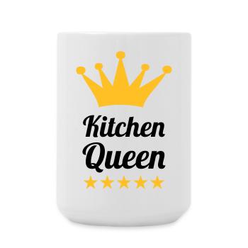 Kitchen Queen - Large Mug 440 ml - white - Front