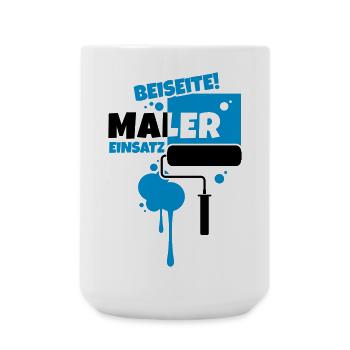 beruf maler - Große Tasse 440 ml - Weiß - Vorne