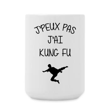 Kung Fu / Sport / J'peux pas / Art Martial Karate - Grande tasse 440 ml - blanc - Devant