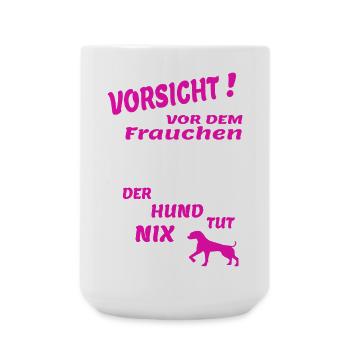 Hund Hundebesitzer Tierliebe - Große Tasse 440 ml - Weiß - Vorne