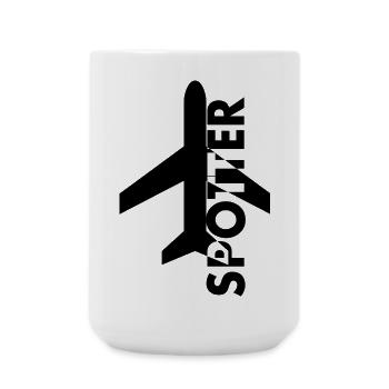 Planespotter - Large Mug 440 ml - white - Front