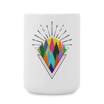 Sonnenaufgang Natur - Große Tasse 440 ml - Weiß - Vorne