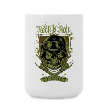 Rock 'n' Roll pour toujours - Grande tasse 440 ml - blanc - Devant