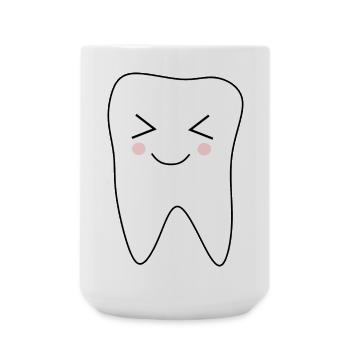 Tooth, Teeth, Dentist Gift - Large Mug 440 ml - white - Front