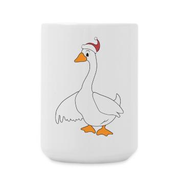 funny animals for Christmas - Large Mug 440 ml - white - Front