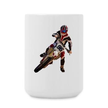 Motocross - Large Mug 440 ml - white - Front