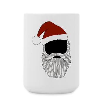 Père Noël hipster - Grande tasse 440 ml - blanc - Devant