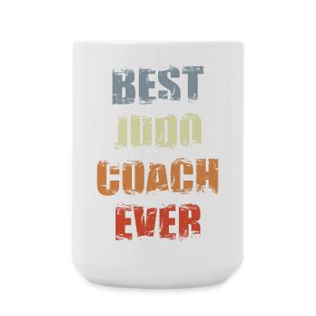 Entraîneur de judo - Grande tasse 440 ml - blanc - Devant