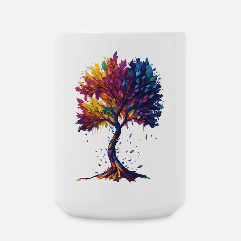 Arbre de vie - Grande tasse 440 ml - blanc