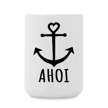 Ancre - Ahoy - Grande tasse 440 ml - blanc - Devant