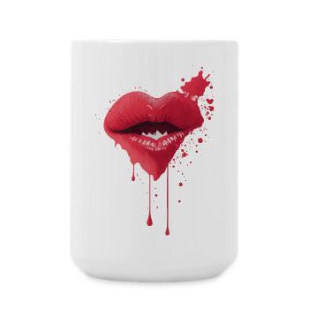 Lovely Lips Melting Red Lips Art - Large Mug 440 ml - white - Front