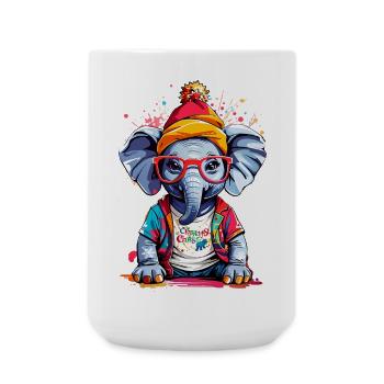 Cool Elephant - Large Mug 440 ml - white - Front