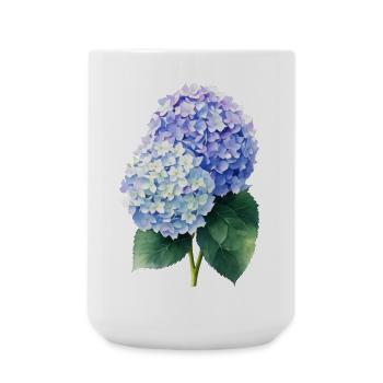 hydrangea - Große Tasse 440 ml - Weiß - Vorne
