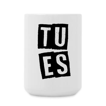 TU ES - Große Tasse 440 ml - Weiß - Vorne
