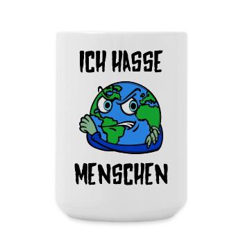 Erde Statement Umwelt Erderwärmung Umweltschäden - Große Tasse 440 ml - Weiß - Vorne