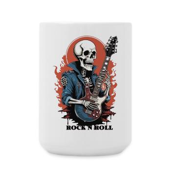 Squelette Rock 'n' Roll - Grande tasse 440 ml - blanc - Devant