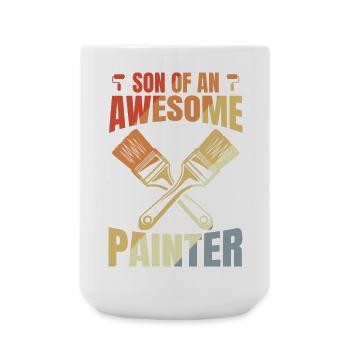 Son of a great painter - Large Mug 440 ml - white - Front