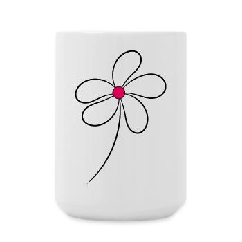 HERZ. PAAR. ICH HABE GERADE GEHEIRATET. Junggesellinnenabschied. VALENTINSTAG. - Große Tasse 440 ml - Weiß - Vorne