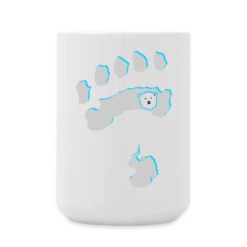 Eisbär 8 - Große Tasse 440 ml - Weiß - Vorne