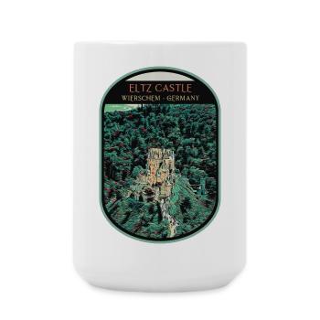 Illustration Château d'Eltz, Vallée de la Moselle - Grande tasse 440 ml - blanc - Devant