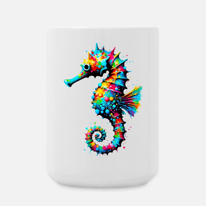 Hippocampe - Grande tasse 440 ml - blanc