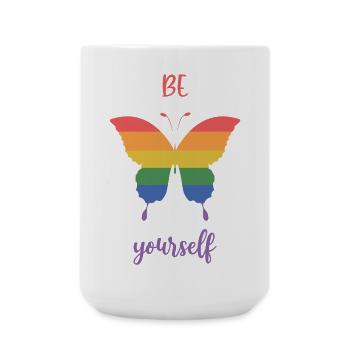 LGBT Pride Month - Be Yourself - Large Mug 440 ml - white - Front