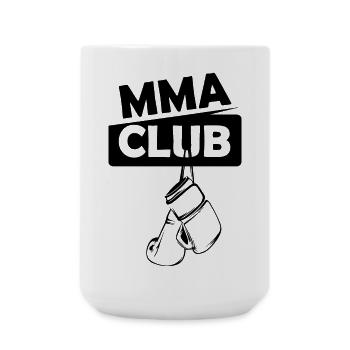 MMA Club Team gym Verein Kampfsport Logo Boxen - Große Tasse 440 ml - Weiß - Vorne