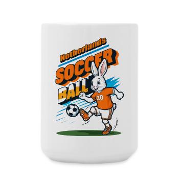 Lapin de football - Grande tasse 440 ml - blanc - Devant