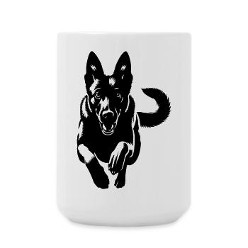 Malinois - Große Tasse 440 ml - Weiß - Vorne