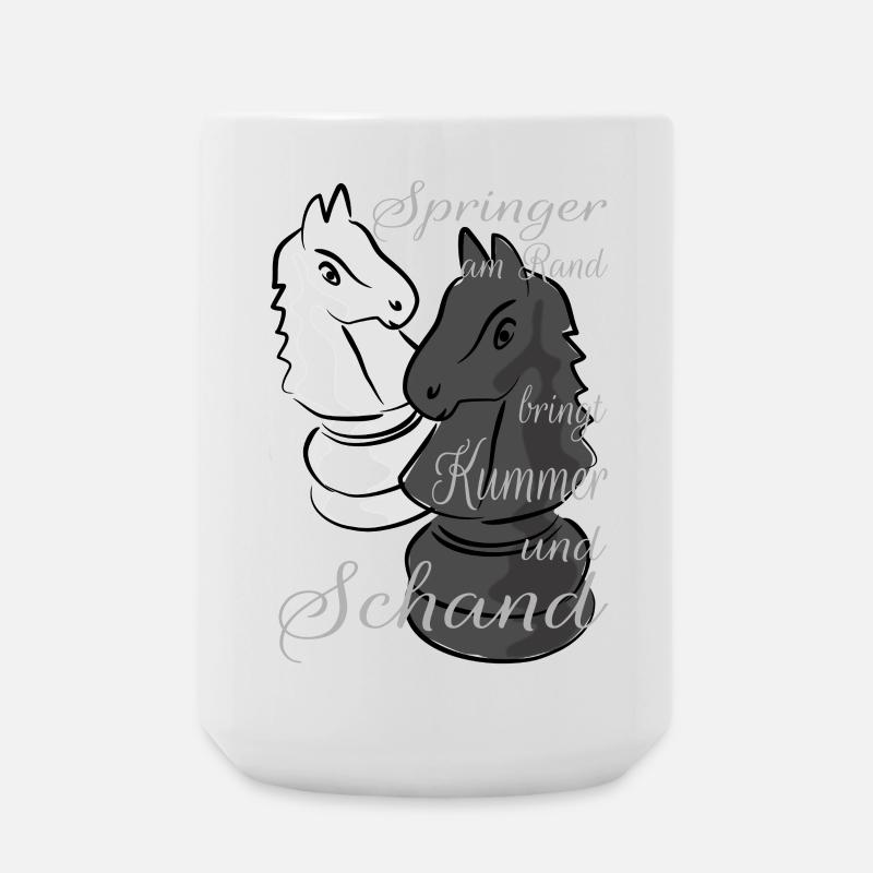 Schach - Große Tasse 440 ml - Weiß