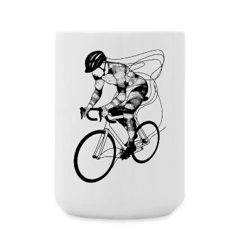 Cyclist - Large Mug 440 ml - white - Front
