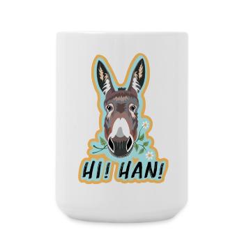 le petit âne braie - Grande tasse 440 ml - blanc - Devant