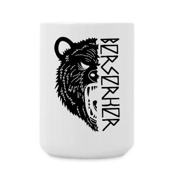 Guerrier ours noir - Grande tasse 440 ml - blanc - Devant