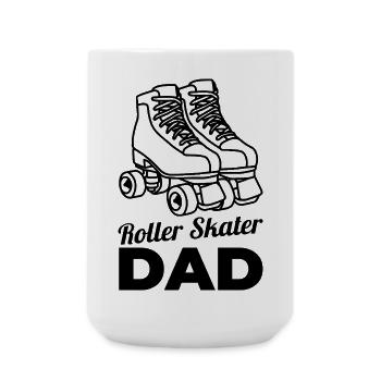 Roller skater dad - Large Mug 440 ml - white - Front