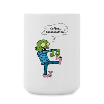 Besoin d'un café - Grande tasse 440 ml - blanc - Devant