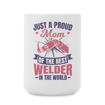 Mother Welder - Large Mug 440 ml - white - Front
