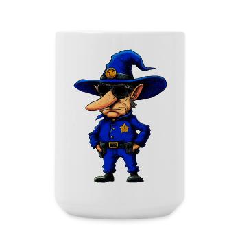 Policier Sorcier - Grande tasse 440 ml - blanc - Devant