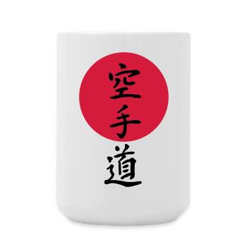 Karate - Große Tasse 440 ml - Weiß - Vorne