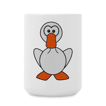 Gans - Große Tasse 440 ml - Weiß - Vorne