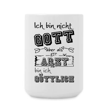 Göttlicher Arzt Geschenk - Große Tasse 440 ml - Weiß - Vorne
