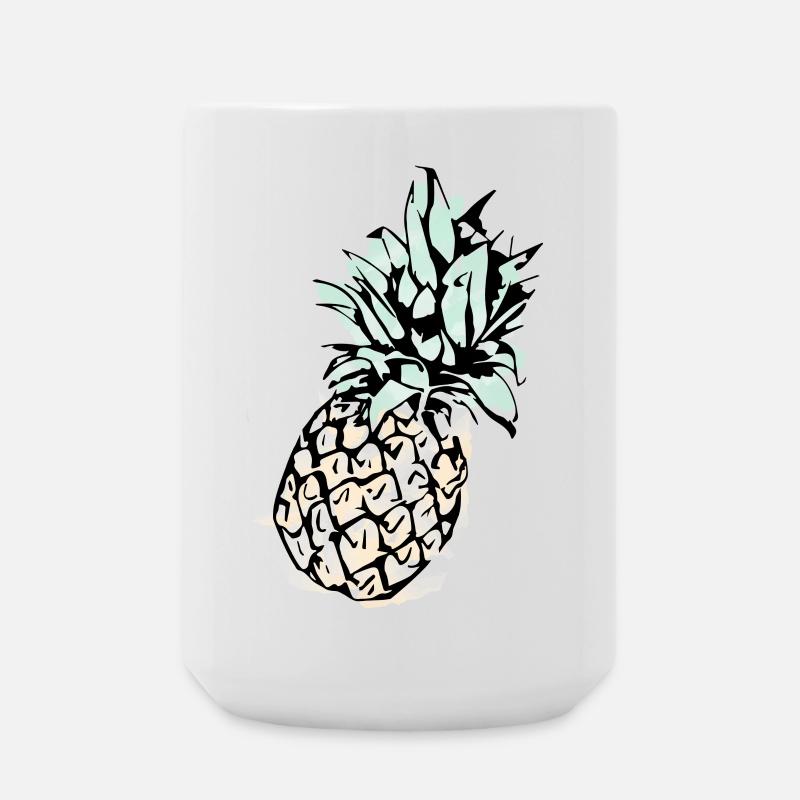 Ananas - Große Tasse 440 ml - Weiß