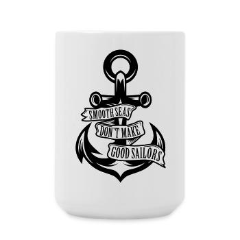 Smooth Seas - Large Mug 440 ml - white - Front